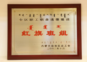 2002年10月,全区职工职业道德建设红旗班组
