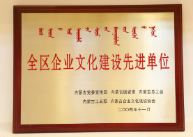2004年11月,全区企业文化建设先进单位