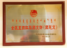 2012年5月,全区五四红旗团支部