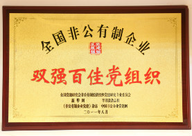 2011年8月,全国非公有制企业双强百佳党组织